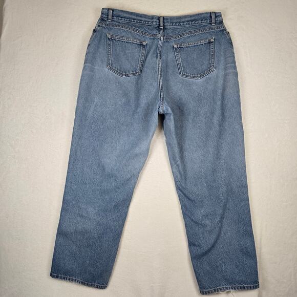 L.L. Bean Classic Fit Curvy Straight Leg Jeans Denim Womens 20R 0726 - Picture 2 of 9